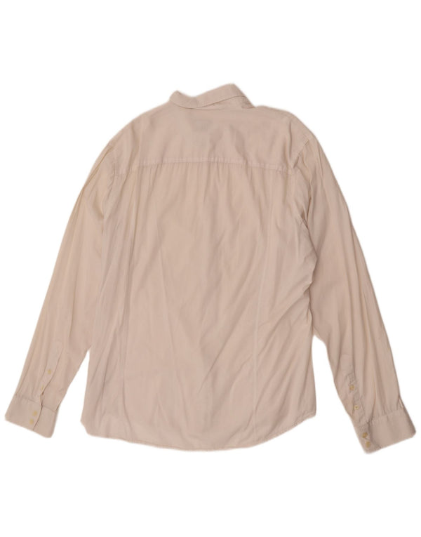 Ανδρικό πουκάμισο Calvin Klein Jeans 2XL από λευκό βαμβακερό