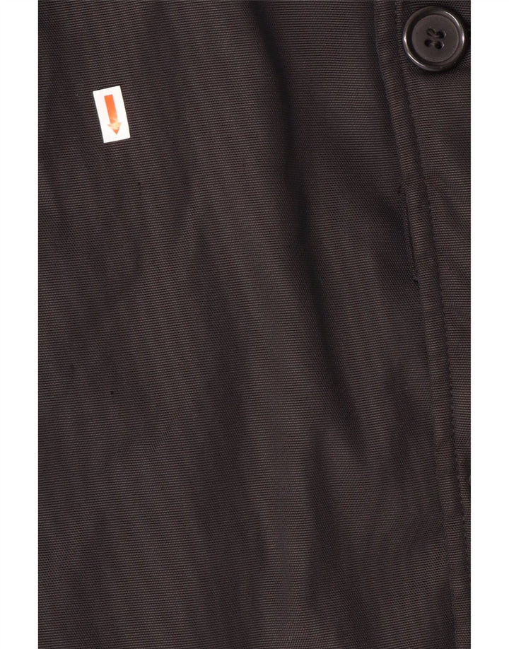 Ανδρικό παλτό BURBERRY UK 40 Large Black Polyamide Classic