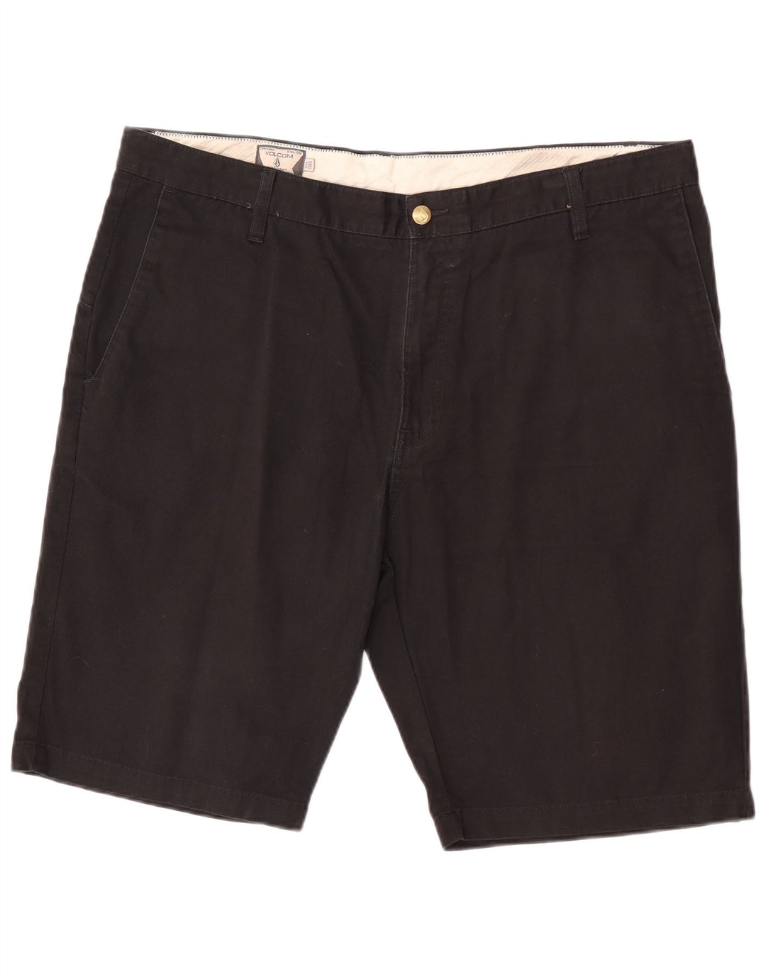 Ανδρικό σορτς Chino Volcom W38 XL μαύρο βαμβακερό