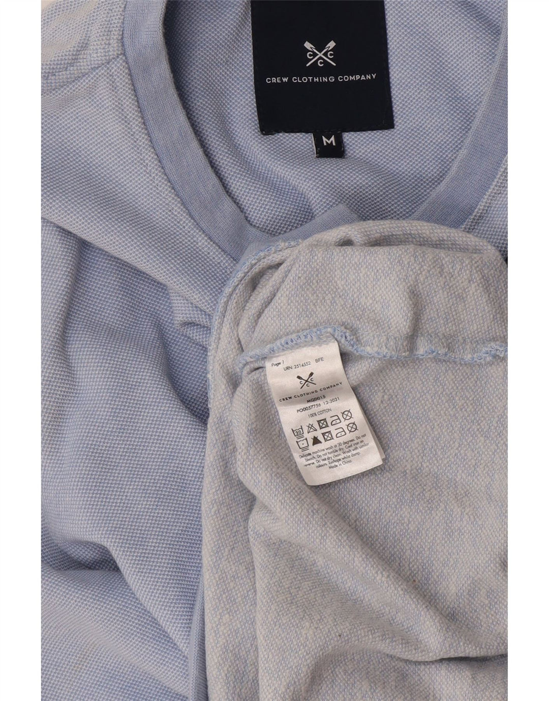 Ανδρικό φούτερ Crew Clothing Jumper από μεσαίο μπλε βαμβακερό