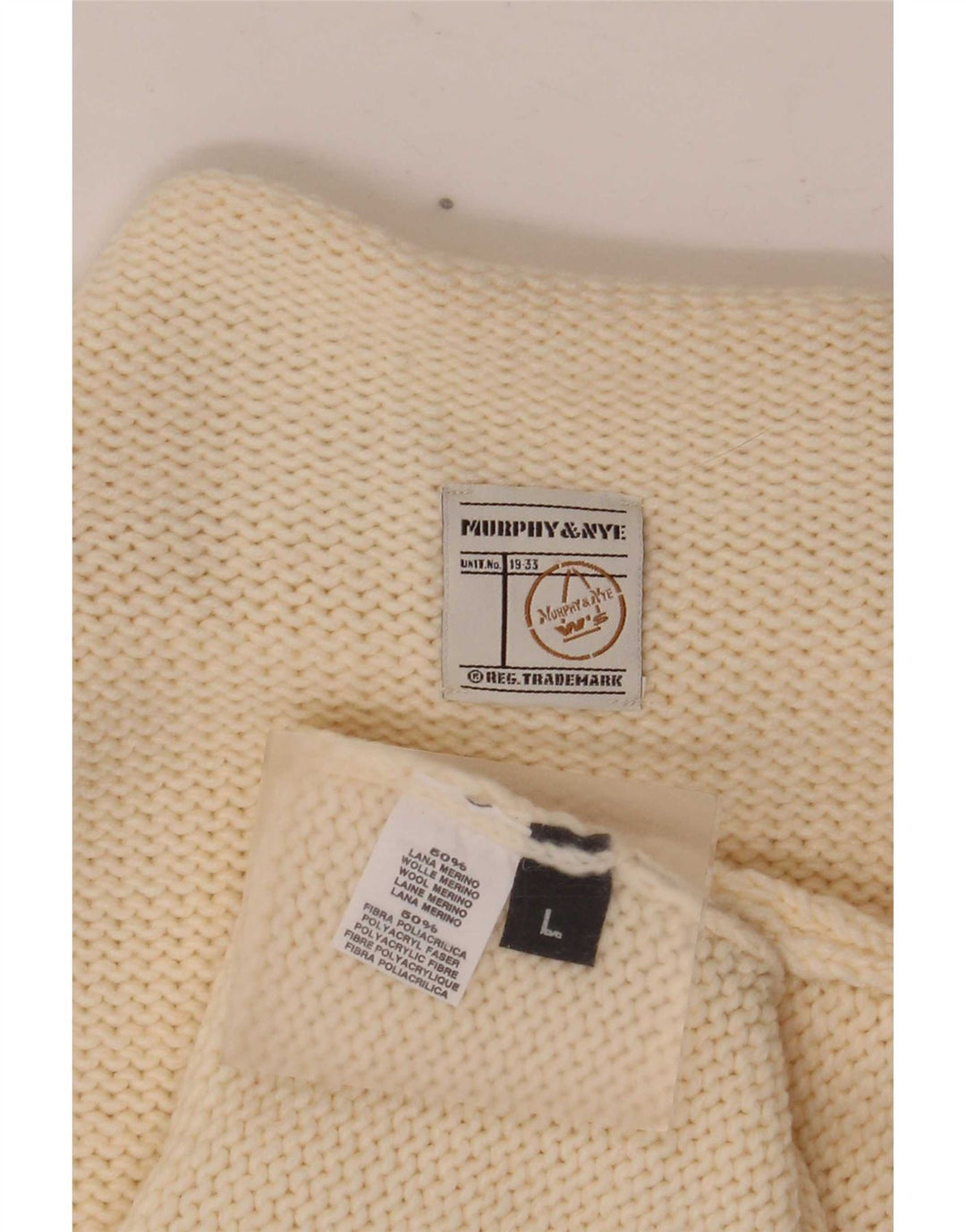 Murphy & Nye Γυναικείο γιλέκο Tank Top UK 14 Large Off White Wool