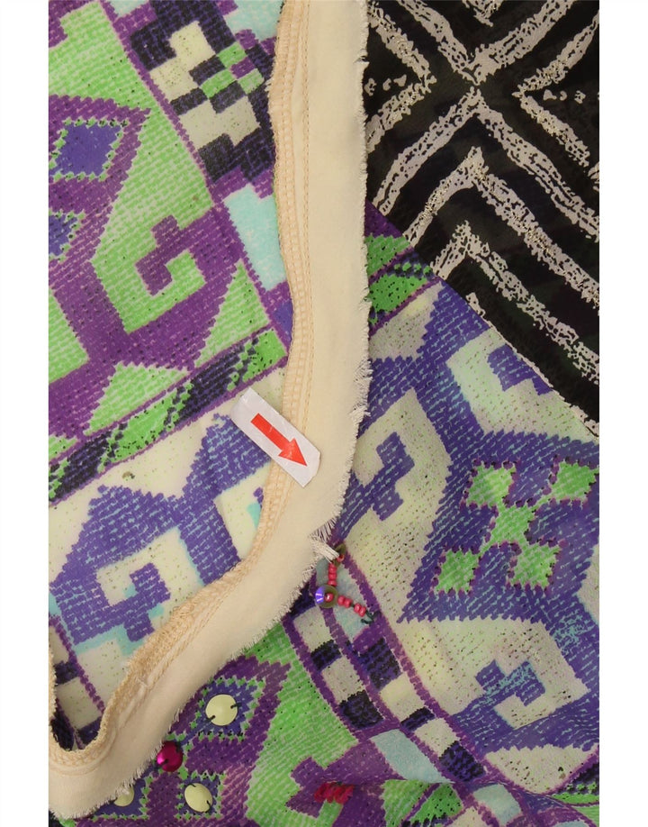 Desigual Γυναικεία Μπλούζα Τοπ UK 14 Medium πολύχρωμο Patchwork Πολυεστέρας