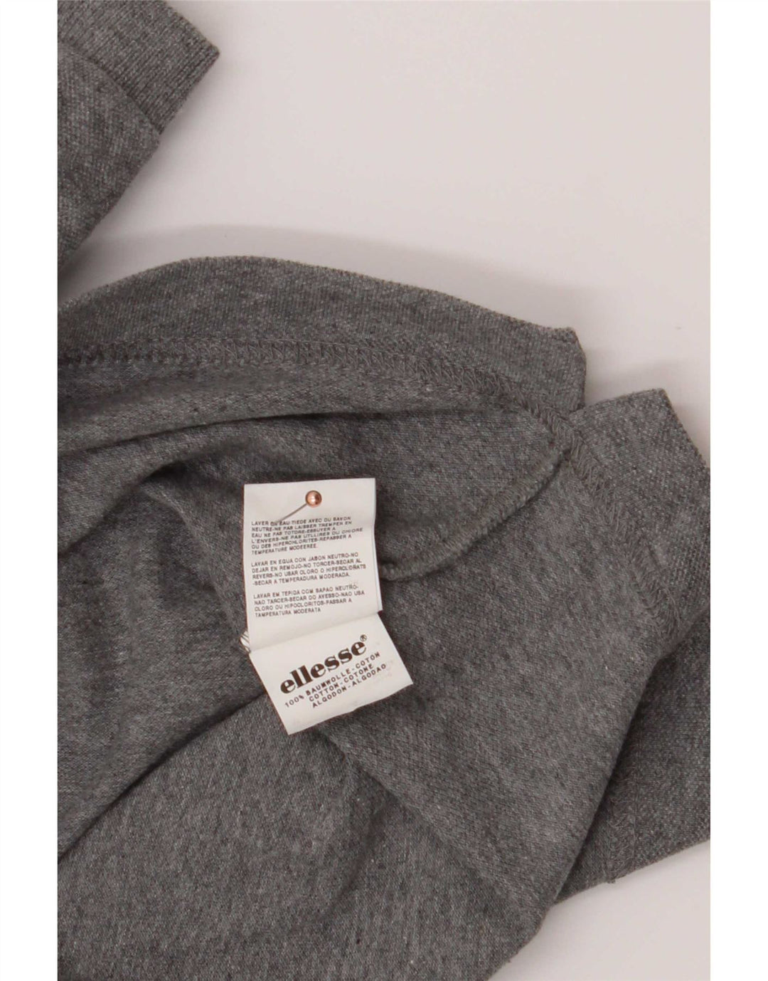 Ellesse Ανδρικό Πόλο Μπλουζάκι 2XL Γκρι βαμβακερό