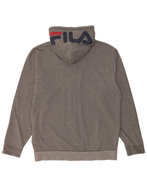 Ανδρικό πουλόβερ Fila Graphic Zip Hoodie 2XL Γκρι βαμβακερό