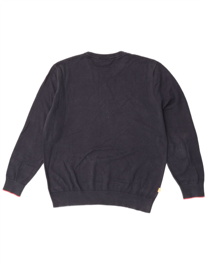 Ανδρικό πουλόβερ Timberland Crew Neck Jumper Μεγάλο Navy Βαμβακερό