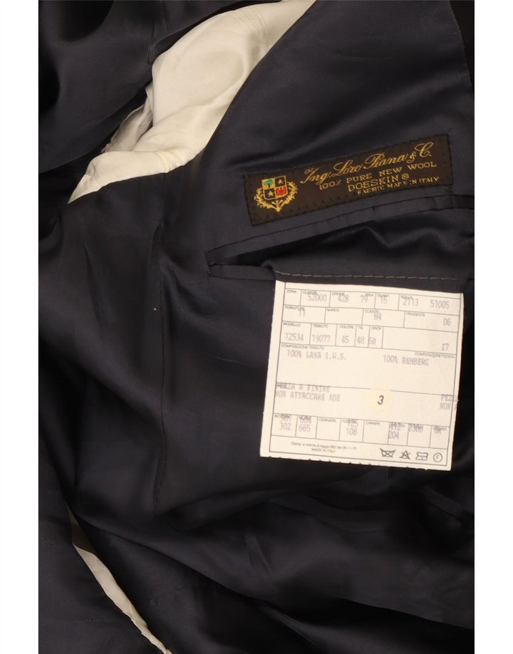Loro Piana Ανδρικό σακάκι 3 κουμπιών Blazer IT 48 Medium Black New Wool Classic