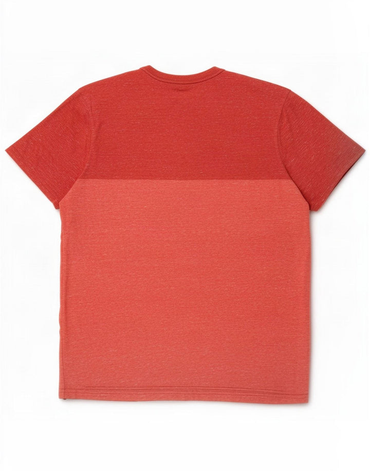 Mossimo Ανδρικό T-Shirt Top Medium Red Colorblock Cotton