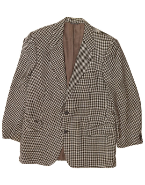 Policarpo Ανδρικό σακάκι σακάκι με 2 κουμπιά UK 38 Medium Grey Houndstooth