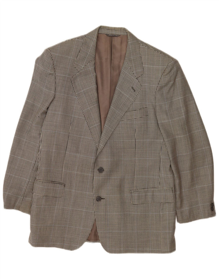 Policarpo Ανδρικό σακάκι σακάκι με 2 κουμπιά UK 38 Medium Grey Houndstooth