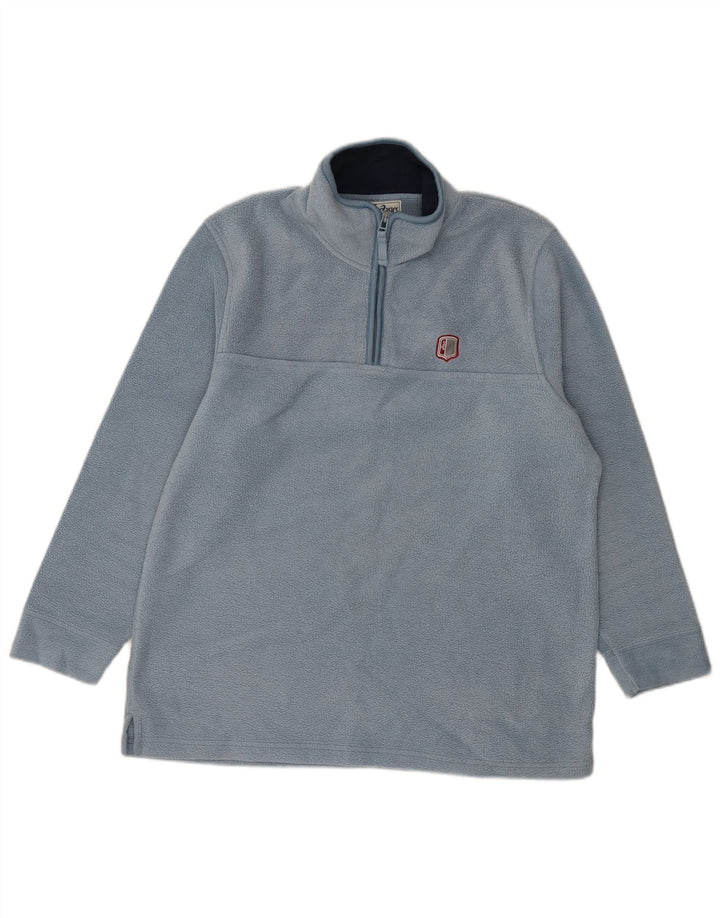 ASICS Ανδρικό φερμουάρ Fleece Jumper Μεγάλο Μπλε Πολυεστέρας