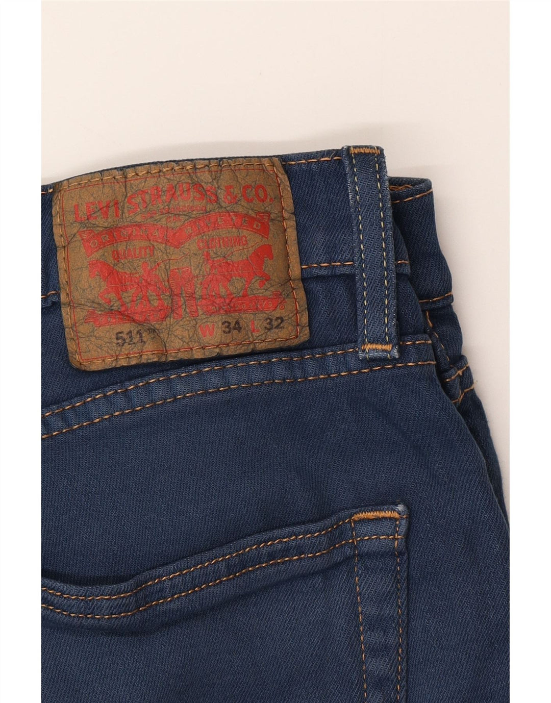 LEVI'S Ανδρικό 511 Slim Jeans W34 L32 Μπλε Βαμβακερό