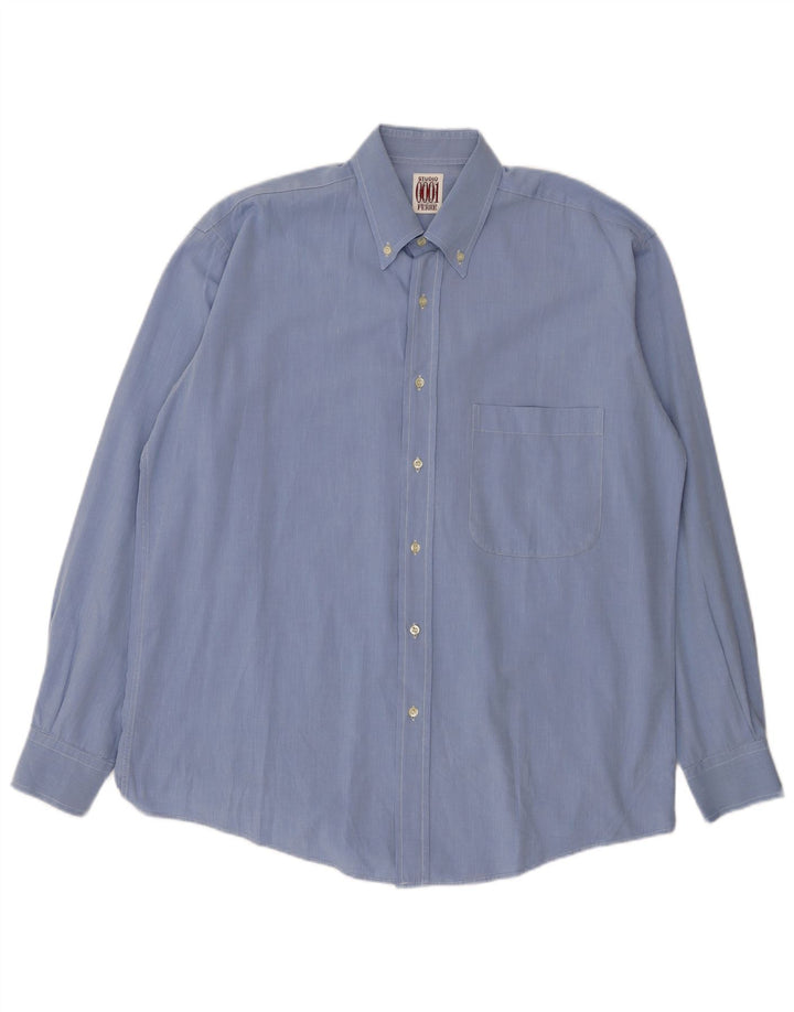 Ανδρικό πουκάμισο Ferre Size 42 16 1/2 Large Blue Cotton