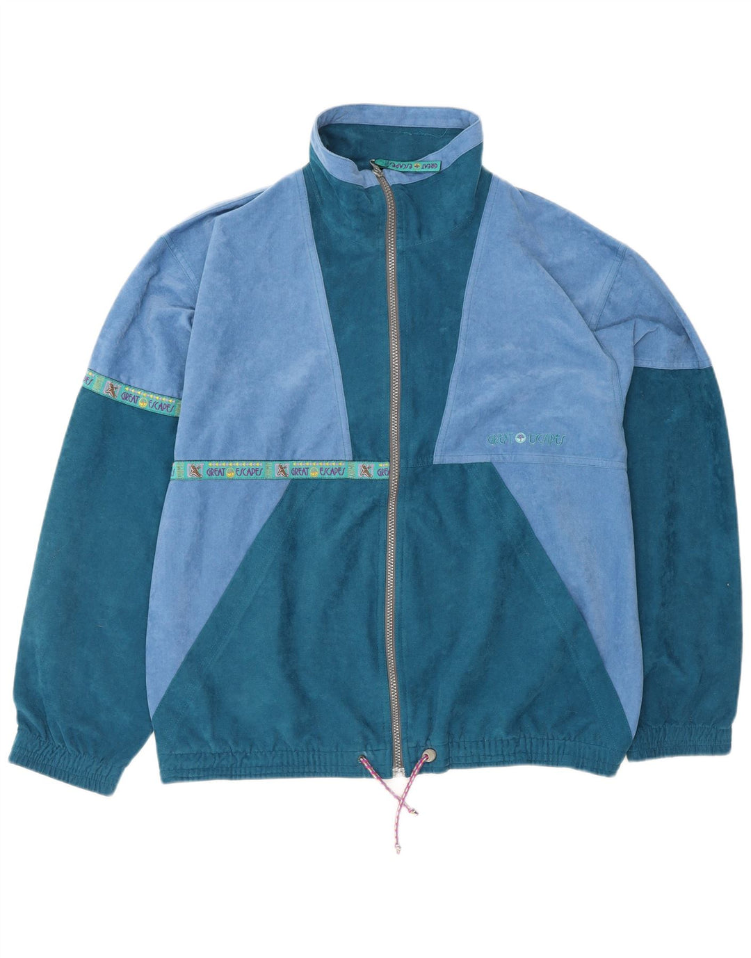 GREAT ESCAPES Ανδρική αθλητική φόρμα Top Jacket IT 48 Medium Blue Colourblock