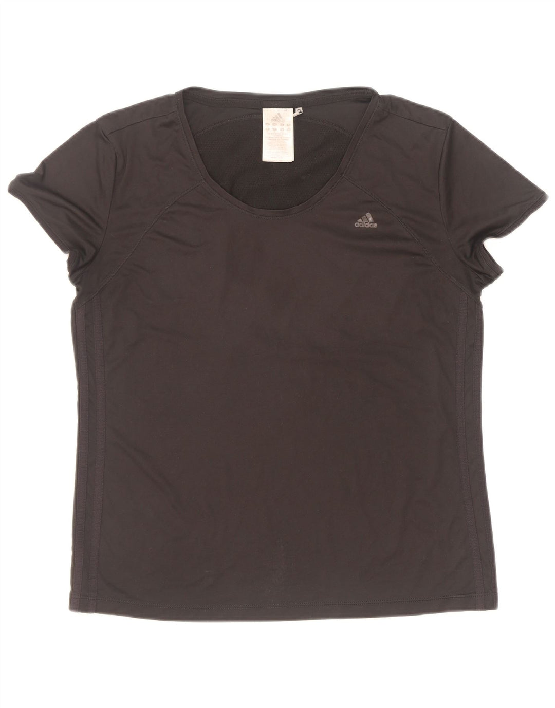 Adidas Γυναικείο T-Shirt Climacool Top UK 16 μεγάλο μαύρο πολυεστέρα