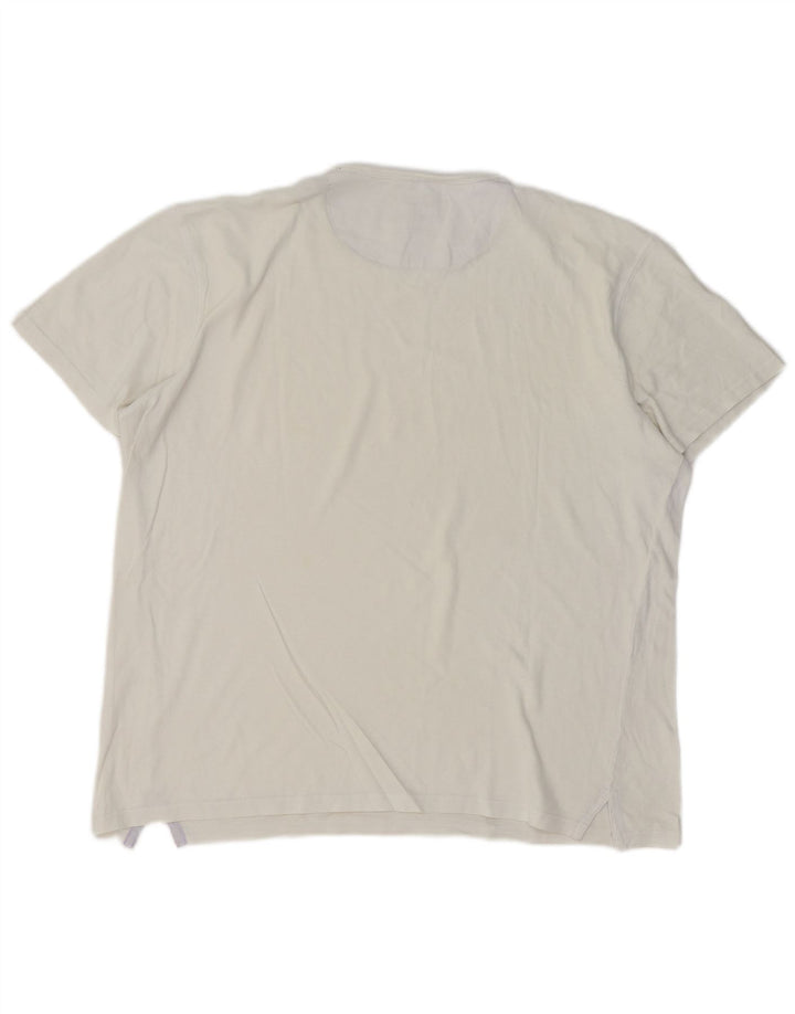 Ανδρικό T-Shirt Massimo Dutti Top Large Off White