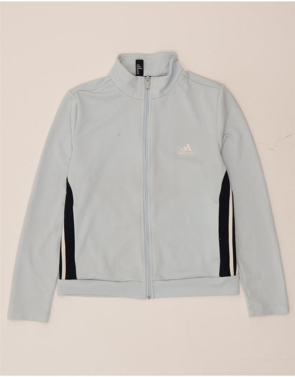 Γυναικεία αθλητική φόρμα Adidas Top Jacket UK 16/18 Large Blue Colourblock
