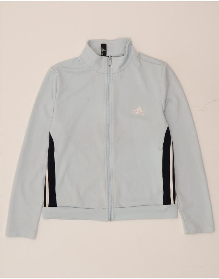 Γυναικεία αθλητική φόρμα Adidas Top Jacket UK 16/18 Large Blue Colourblock