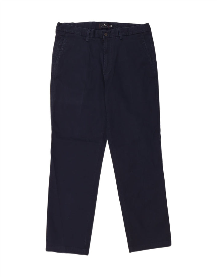 Marks & Spencer Ανδρικό Παντελόνι Chino Μπλε Harbor W38 L33 Navy Blue Cotton