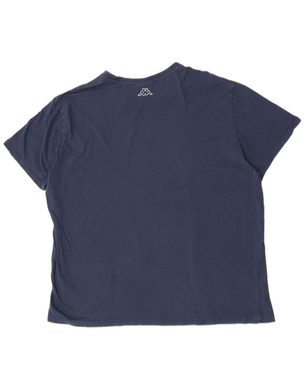 Ανδρικό γραφικό T-Shirt Kappa Top 4XL Navy Blue από βαμβάκι