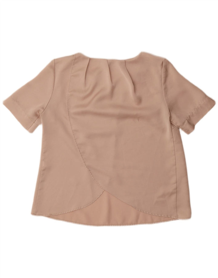 Topshop Γυναικεία Μπλούζα Oversized Top UK 10 Small Beige Polyester