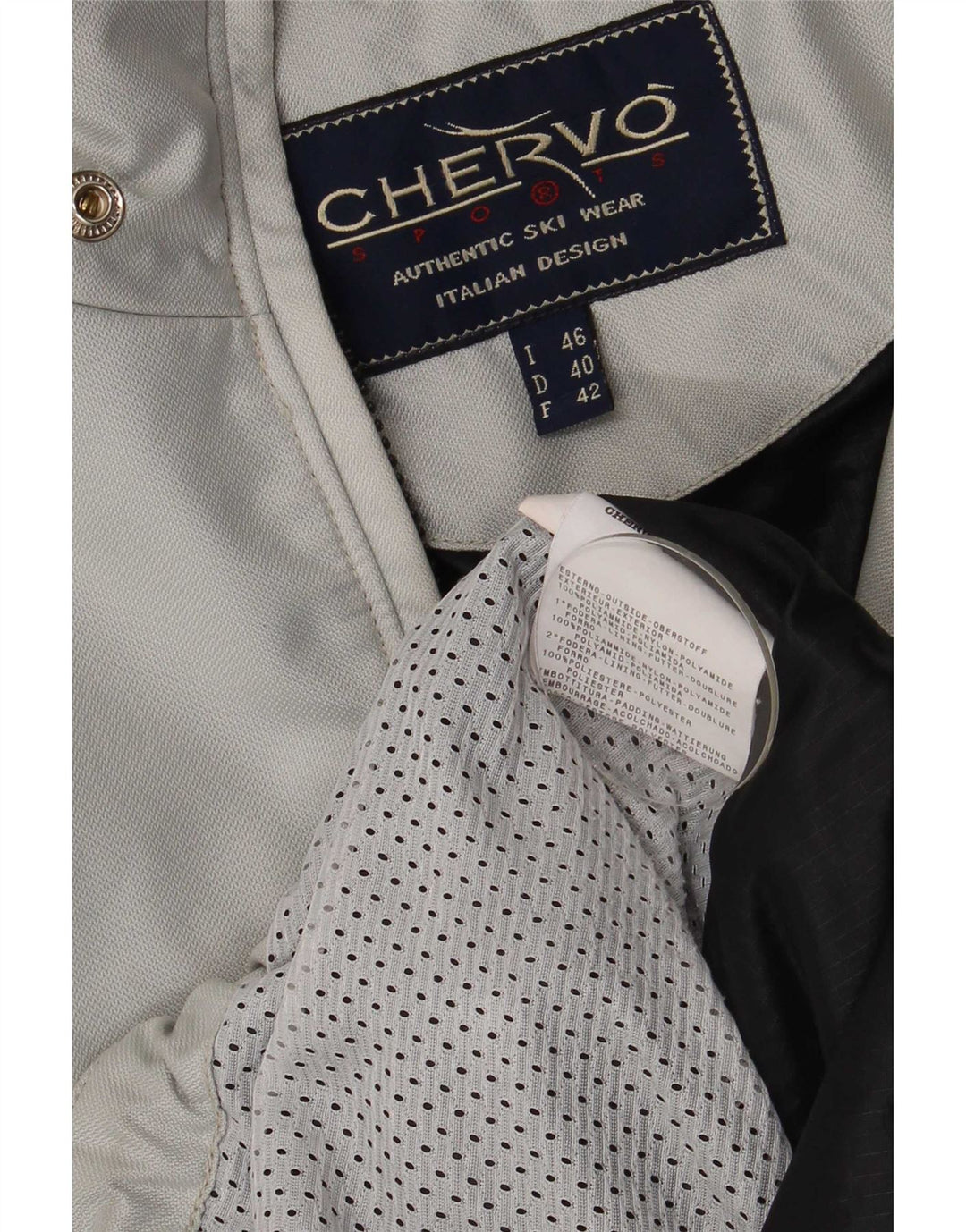 Ανδρικό μπουφάν Chervo Loose Fit Ski IT 46 Small Grey Polyamide