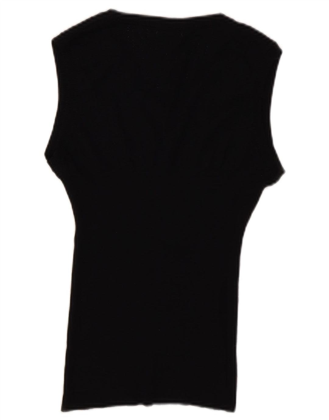 Γυναικείο γιλέκο Benetton Tank Top UK 14 Large Black Wool