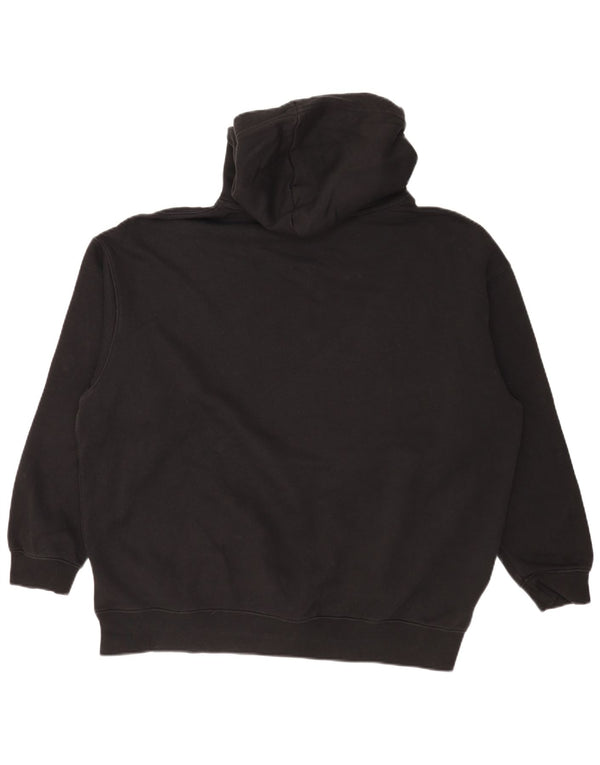 Ανδρικό φούτερ με φούτερ Nike, μεγάλο μαύρο βαμβακερό