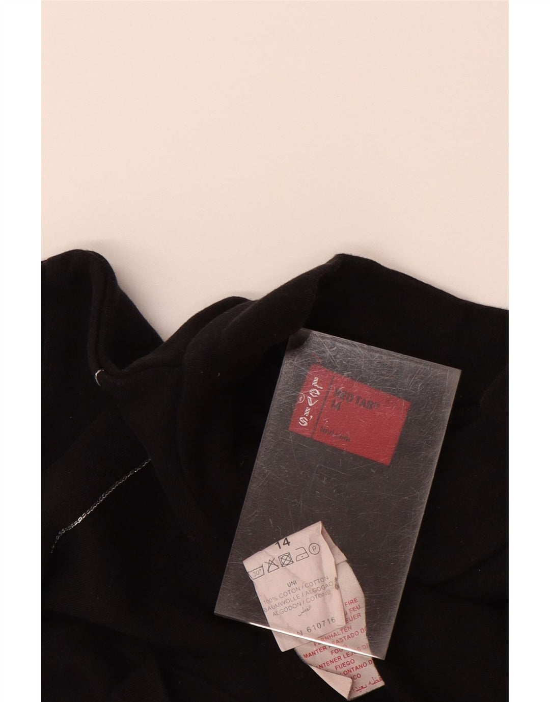 LEVI'S Girls Turtle Neck Jumper πουλόβερ 13-14 ετών μαύρο βαμβακερό