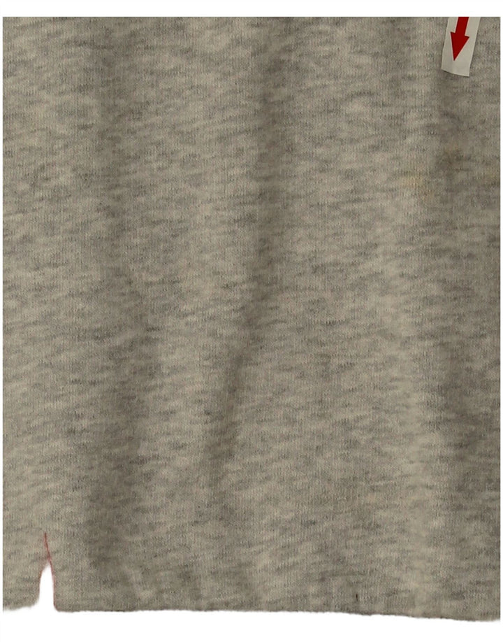 Superdry Γυναικείο Φούτερ μεγάλου μεγέθους Jumper UK 16 μεγάλο γκρι βαμβακερό