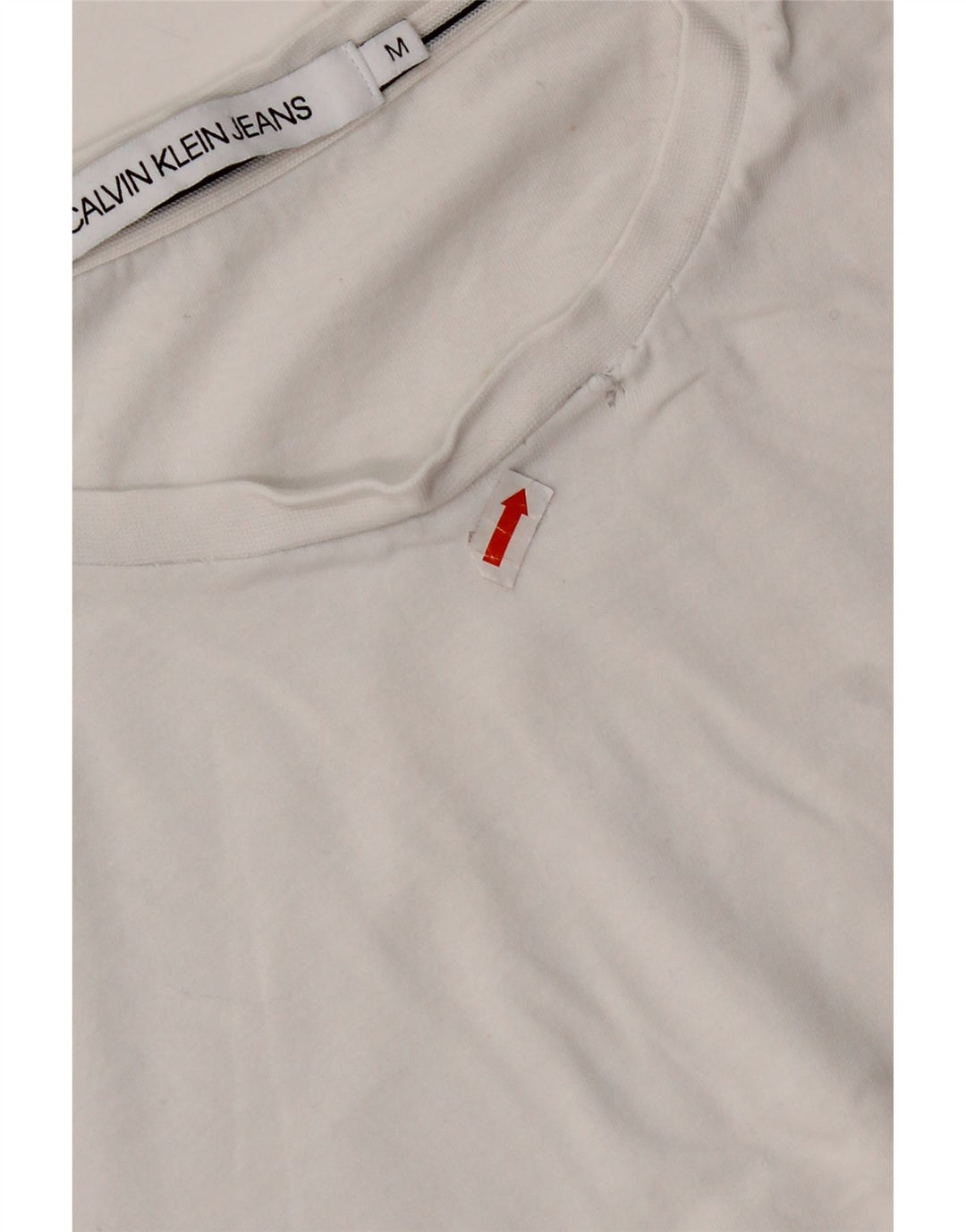 Γυναικείο T-Shirt CALVIN KLEIN Top UK 14 Medium White