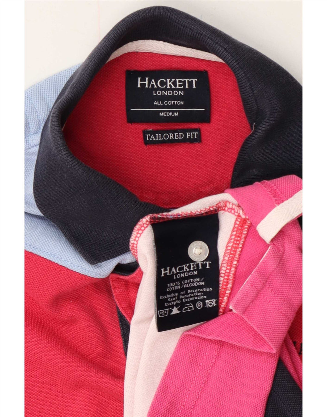 Ανδρικό μπλουζάκι ράγκμπι πόλο Hackett, μεσαίο πολύχρωμο μπλοκ