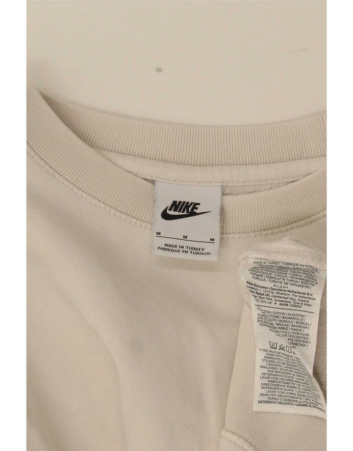 Ανδρικό γραφικό φούτερ Nike, μεσαίο λευκό βαμβακερό