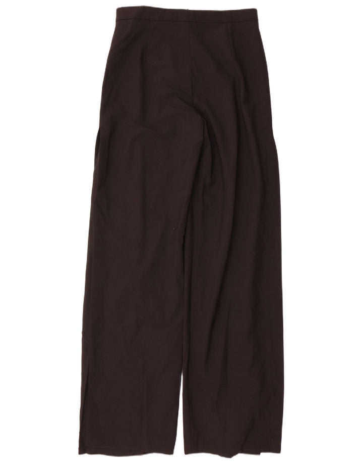 Zara Γυναικείο φαρδύ παντελόνι Casual Medium W28 L35 Μαύρο Πολυεστέρας
