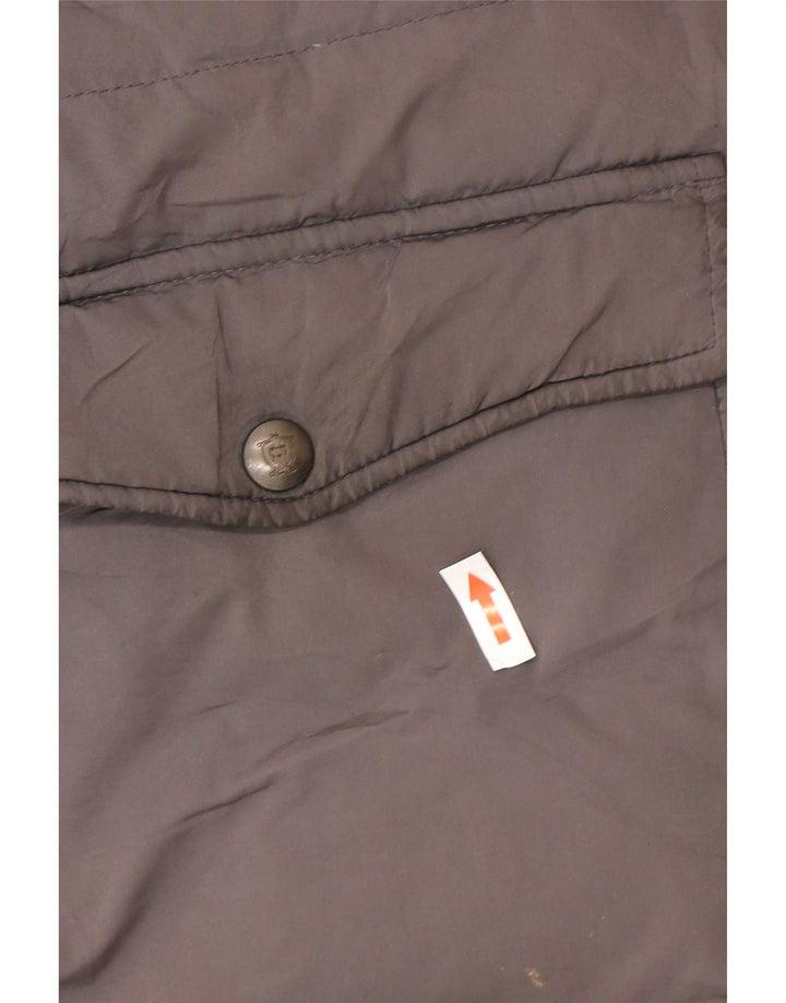 Massimo Dutti Γυναικείο παλτό με κουκούλα UK 40 Large Grey Polyester