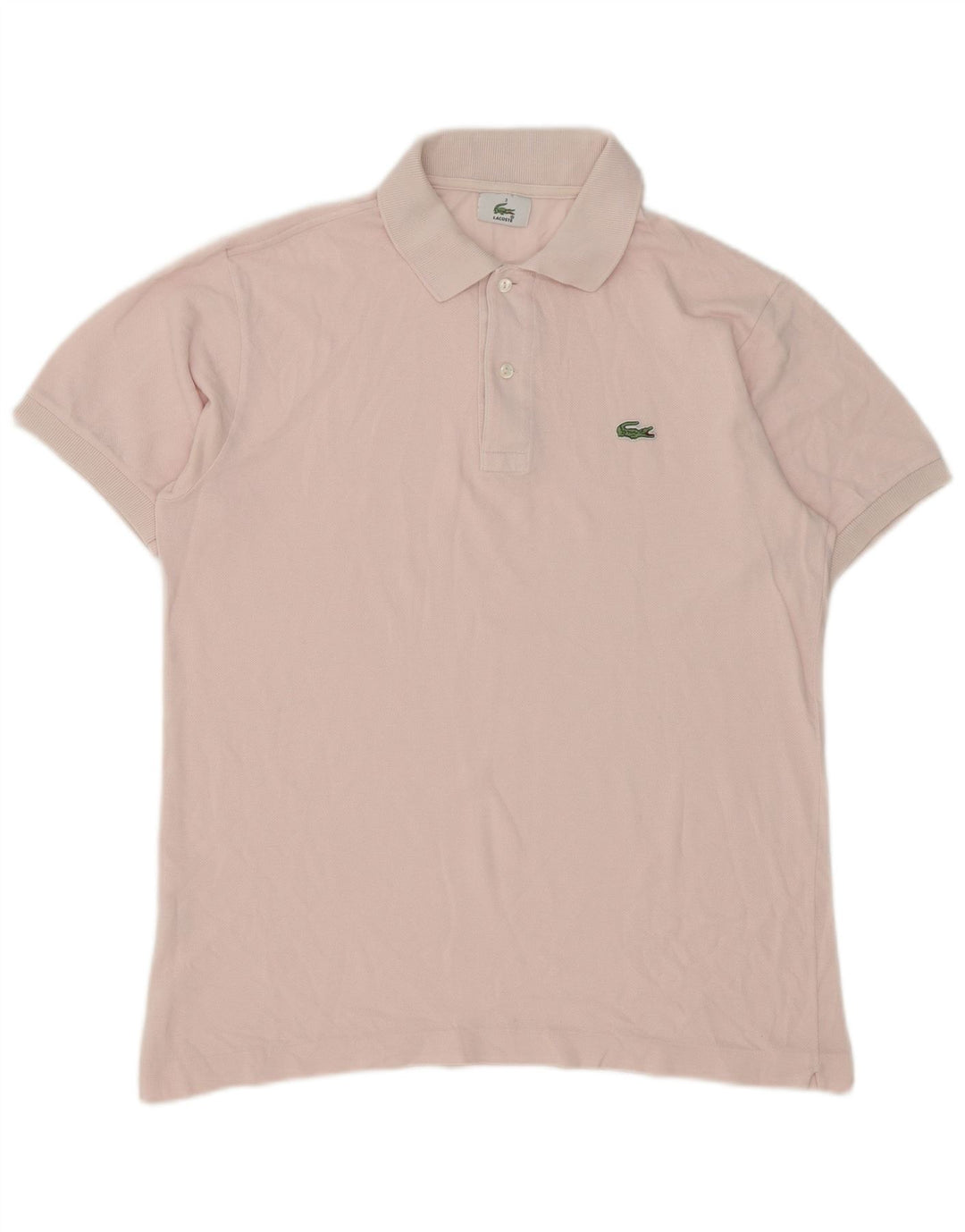 Ανδρικό πουκάμισο πόλο Lacoste, μέγεθος 3, μικρό ροζ βαμβακερό