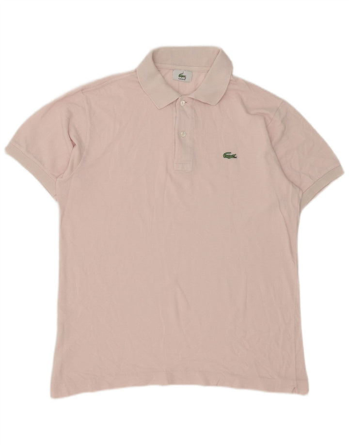 Ανδρικό πουκάμισο πόλο Lacoste, μέγεθος 3, μικρό ροζ βαμβακερό