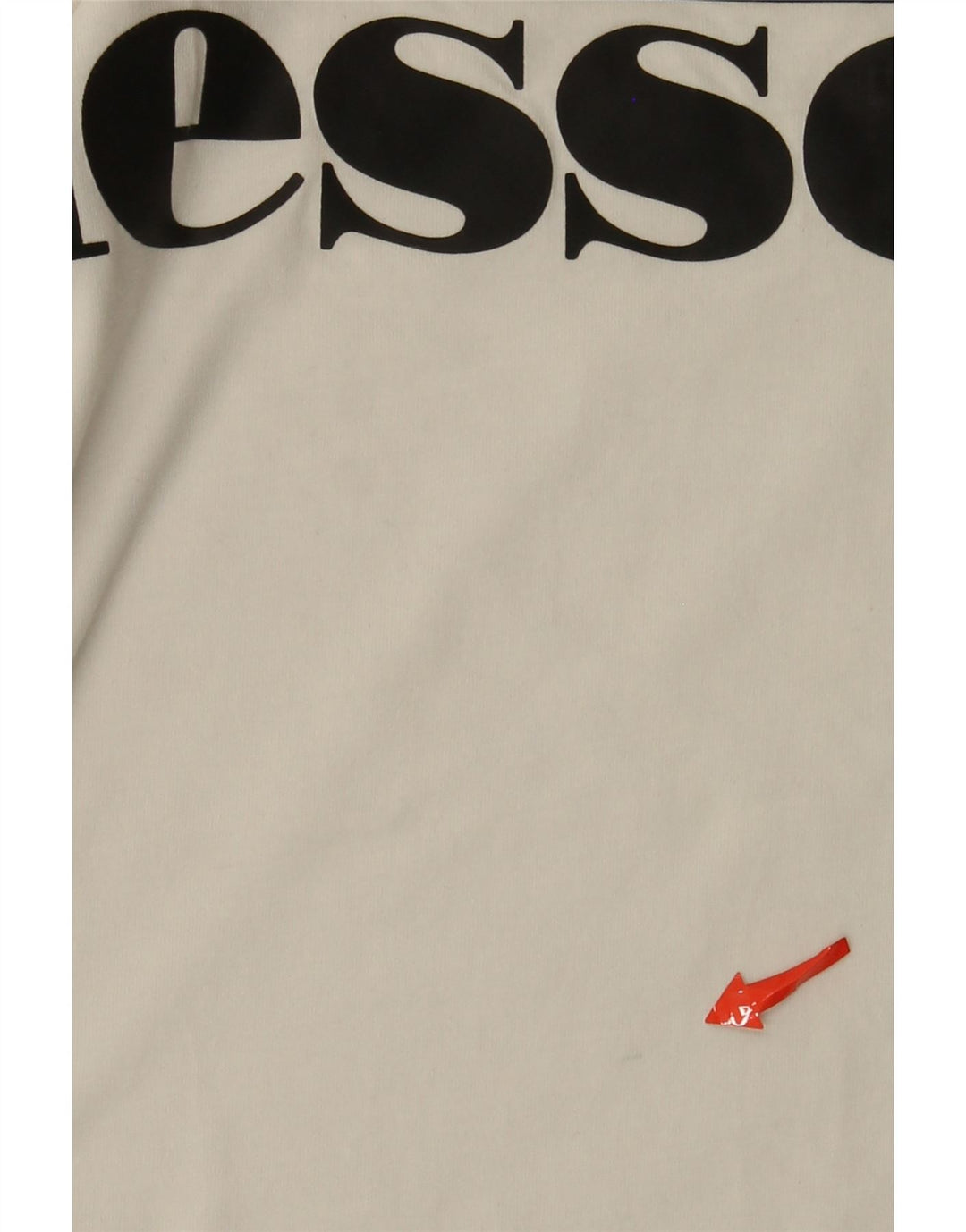 Ανδρικό γραφικό μπλουζάκι Ellesse Top Large Off White Βαμβακερό