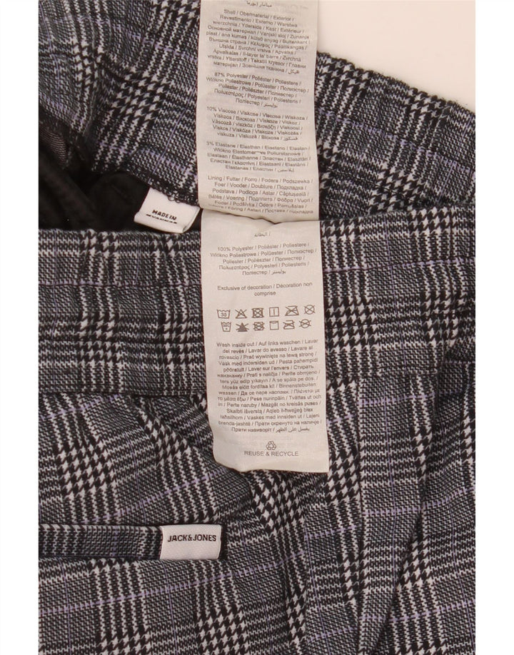 Jack & Jones Ανδρικό σορτς Chino Small W29 Grey Check Polyester