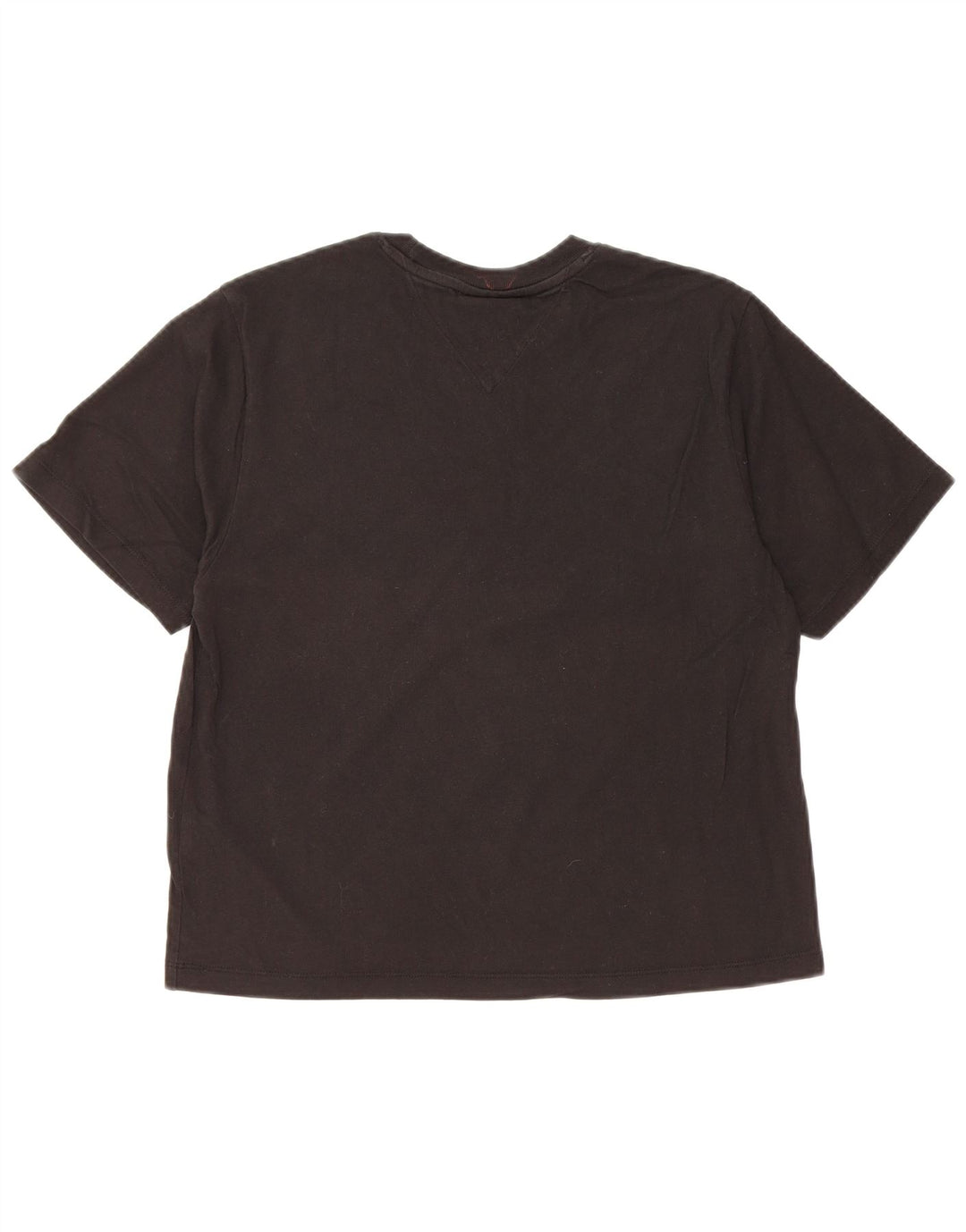 Γυναικείο γραφικό μπλουζάκι TOMMY HILFIGER Τοπ 10 μικρού μαύρου βαμβακιού