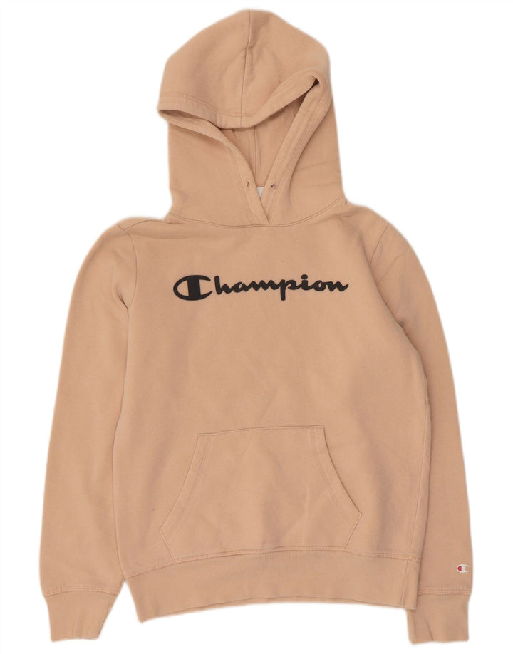 CHAMPION Γυναικεία γραφικά κουκούλα UK 12 Medium Pink