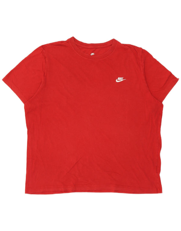 Ανδρικό T-Shirt Nike Top 2XL, κόκκινο βαμβακερό
