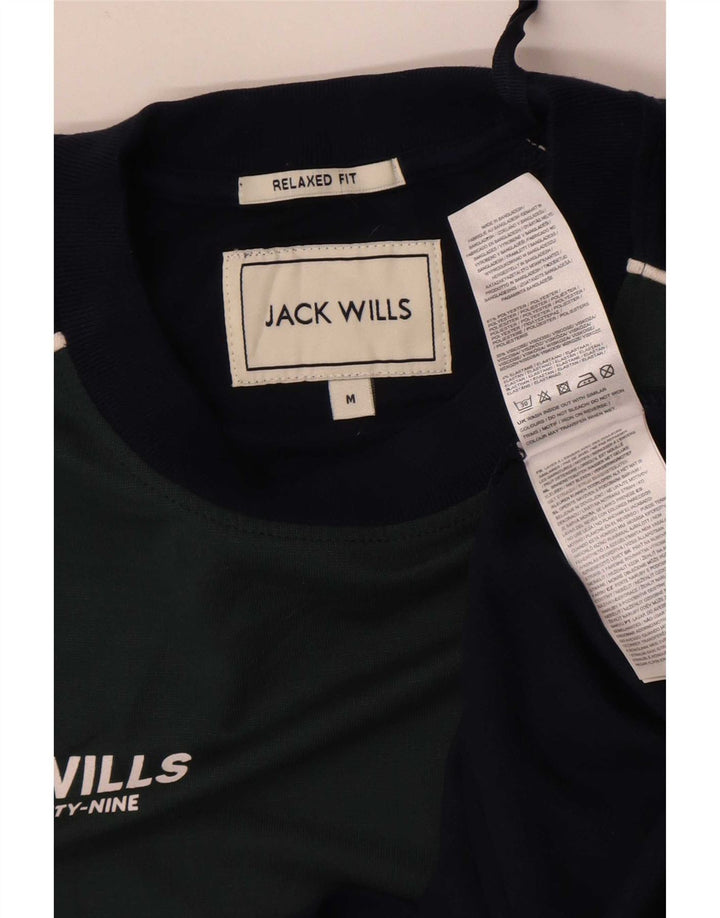 Ανδρικό γραφικό μπλουζάκι Jack Wills Top Medium Navy Blue Colourblock