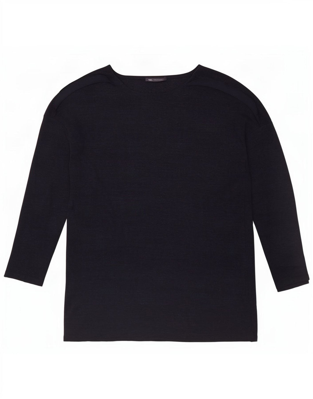 Marks & Spencer Γυναικεία μπλούζα μακρυμάνικη UK 14 Large Navy Blue Polyester