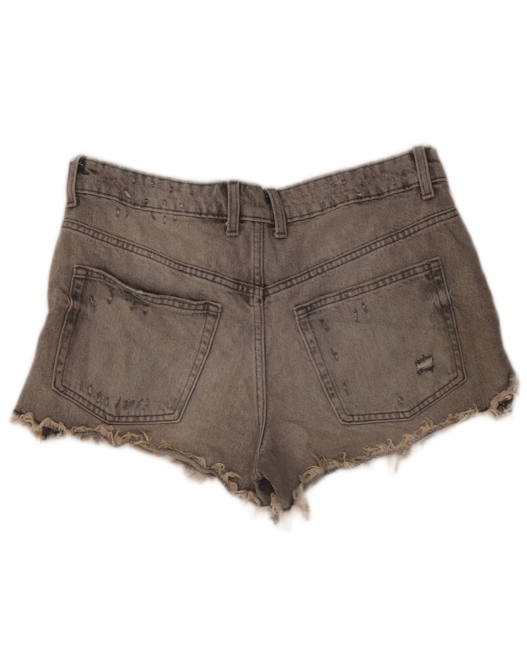 Ζαρά γυναικείο τζιν Distressed Hot παντελόνι EU 40 Medium W30 Γκρι βαμβακερό