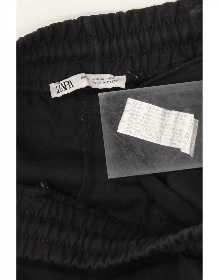 Zara Ανδρικό Αθλητικό Σορτς XL Μαύρο Βαμβακερό