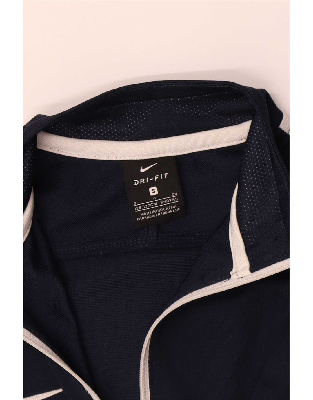 Μπουφάν Nike Boys Dri Fit αθλητική φόρμα 8-9 ετών Small Navy Blue