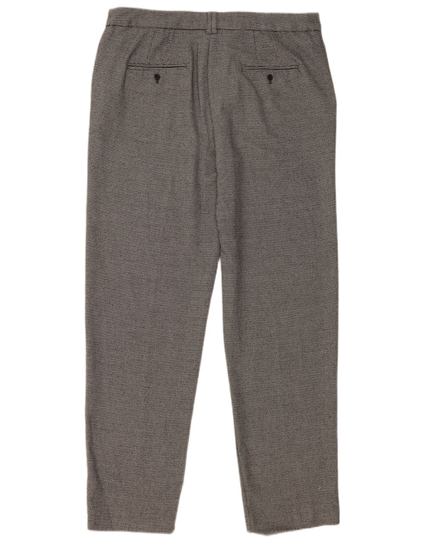 Marks & Spencer γυναικείο παντελόνι UK 14 Large W36 L31 Grey Geometric
