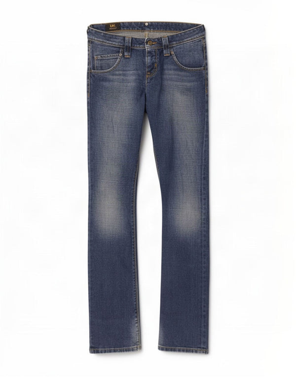 Lee Womens Maddox Bootcut Jeans W28 L35 Μπλε βαμβακερό
