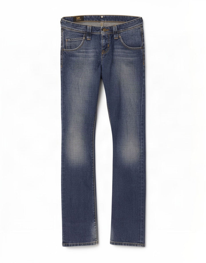 Lee Womens Maddox Bootcut Jeans W28 L35 Μπλε βαμβακερό