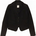 Patrizia Pepe Γυναικείο Μπουφάν Blazer 2 Κουμπιών IT 44 Μεσαίο Μαύρο Βαμβακερό
